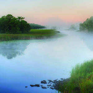 Crooked Creek with mist rising